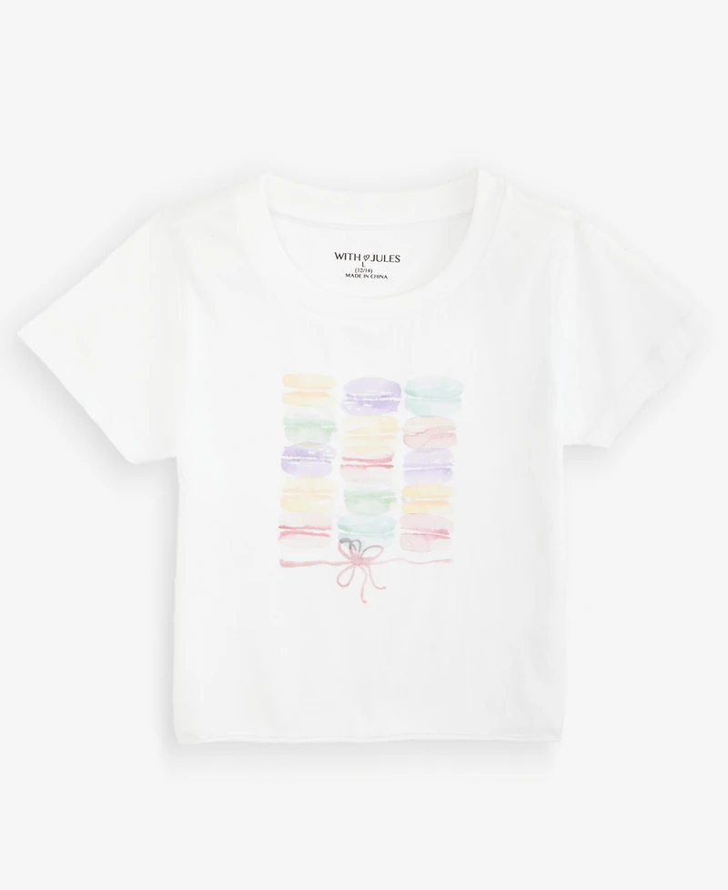With Jules Big Girl Macaron Graphic Tee