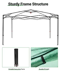 gaomon Pop-Up Greenhouse with Durable Pe Cover, Grow Tent for All Seasons Indoor Outdoor Plants