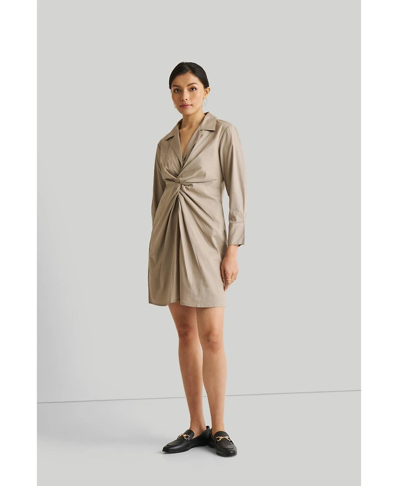 Reistor Women's Front Twist Dress