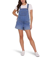 Motherhood Maternity Stretch Waist Short Overalls