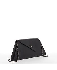 Susu Women's Saffiano Leather Envelope Clutch Purse Crossbody Evening Bag with Chain Strap Elegant Handbag