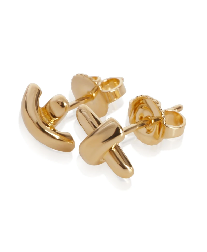 Pre-Owned Tiffany & Co Yellow Gold Vintage X Stud Earrings