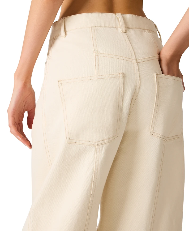 Steve Madden Women's Austin Cotton Mid-Rise Jeans