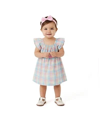 Andy & Evan Baby Girls Plaid Dress Set
