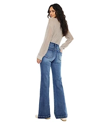 KanCan Essential Women's Avonlea High Rise Wide Flare Jeans