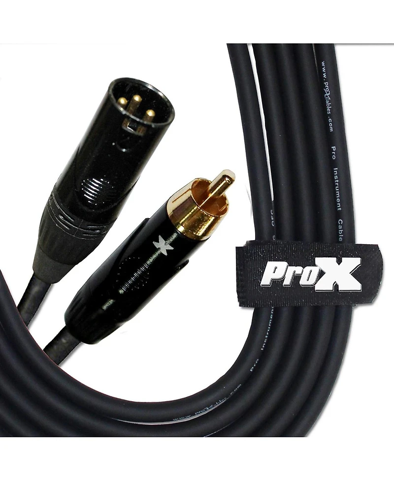 ProX Xc-RXM05 5' Rca-m to XLR3-m Unbalanced High Performance Audio Cable