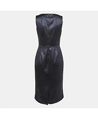 Pre-Owned Dolce & Gabbana Women's Satin Sheath Midi Dress