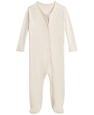 Polo Ralph Lauren Baby Boys' Cotton Interlock Footed Coverall