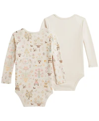 Polo Ralph Lauren Baby Girls' Bear Cotton Bodysuit, 2-Pack