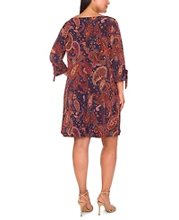 Msk Plus Boat Neck Shift Dress