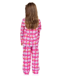 Peppa Pig Toddler Girls Pajamas Time For Bed 2PC Long-Sleeve Coat Front Pajama Pant Set