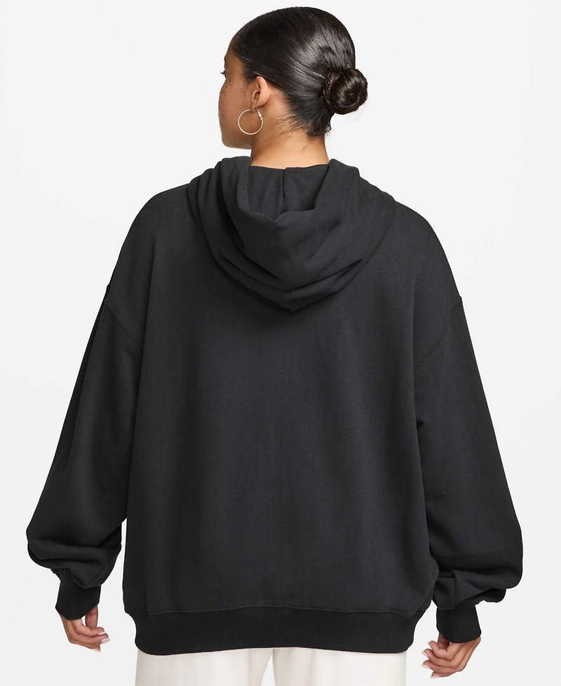 Nike Studio Fleece Women's Light Weight Oversized Full-Zip Hoodie