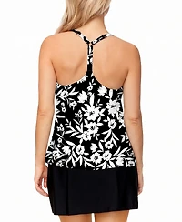 Island Escape Women's Racer-Back Underwire Tankini Top