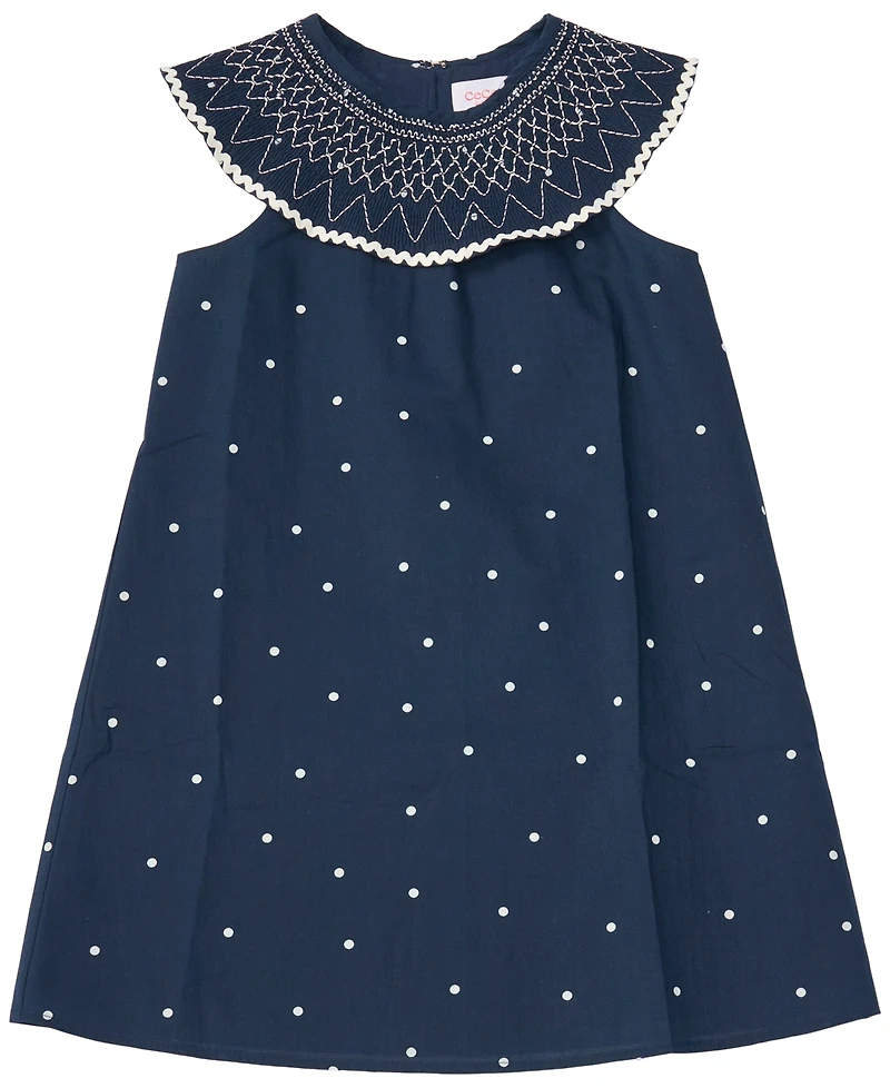 Cece Girls/Bernard Chaus Inc Girls' 7-16 Smocked Collar Mini Dress