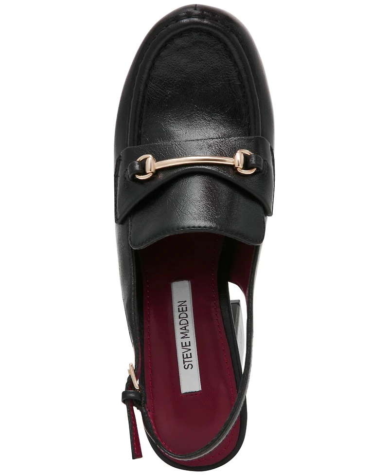 Steve Madden Women's Quinn High Platform Slingback Loafer Pumps