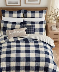 Levtex Home Highland Plaid Cotton 2-Piece Sham Set, European