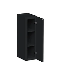 Boyel Living Standard Wall Cabinet (1 Door 2 Shelves), Kitchen Cabinet with Solid Wood Frame, Soft-Close Hinge