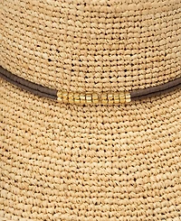 Bcbg Raffia Face Saver Bead Trim Sun Hat