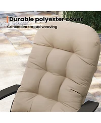 Pellebant Outdoor Adirondack Chair Cushion Rocking Cushions Thickened Patio Pad