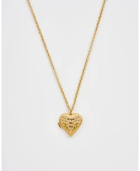 Fable England Forget Me Not Heart Locket Necklace