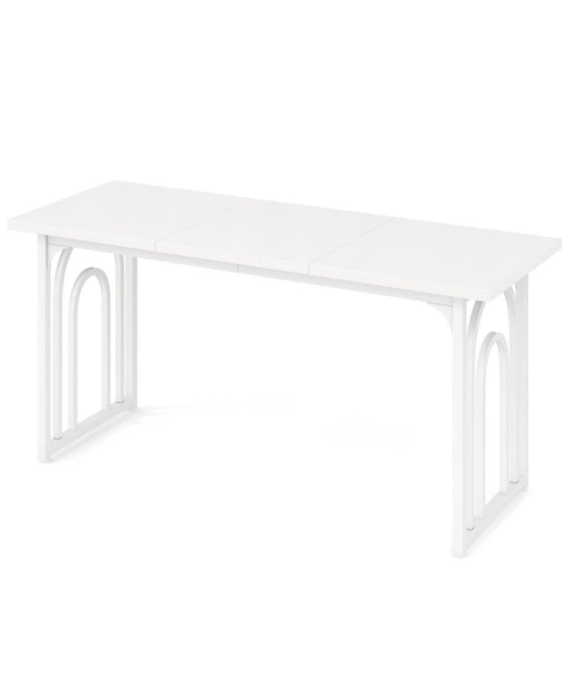 Slickblue 63 Inch Kitchen Dining Table for 6-8 Rectangular Farmhouse