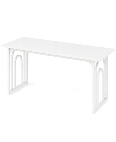 Slickblue 63 Inch Kitchen Dining Table for 6-8 Rectangular Farmhouse