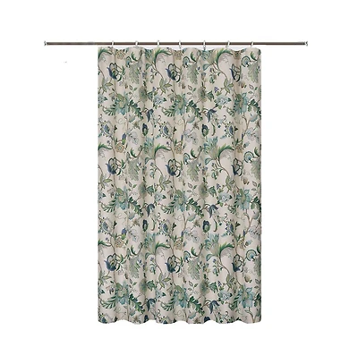 Ellis Curtain Brissac Classic Floral Design Buttonholes Shower Curtain