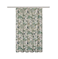 Ellis Curtain Brissac Classic Floral Design Buttonholes Shower Curtain