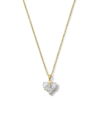 Joey Baby Oma Chain Heart Charm Necklace in 18K Gold-Plated Finish