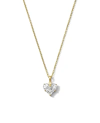 Joey Baby Oma Chain Heart Charm Necklace in 18K Gold-Plated Finish