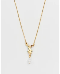 Fable England Peter Rabbit Butterfly Pearl Drop Necklace