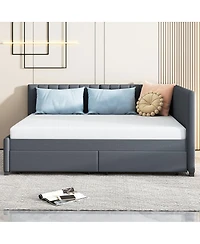 Streamdale Furniture Upholstered Daybed with 2 Storage Drawers