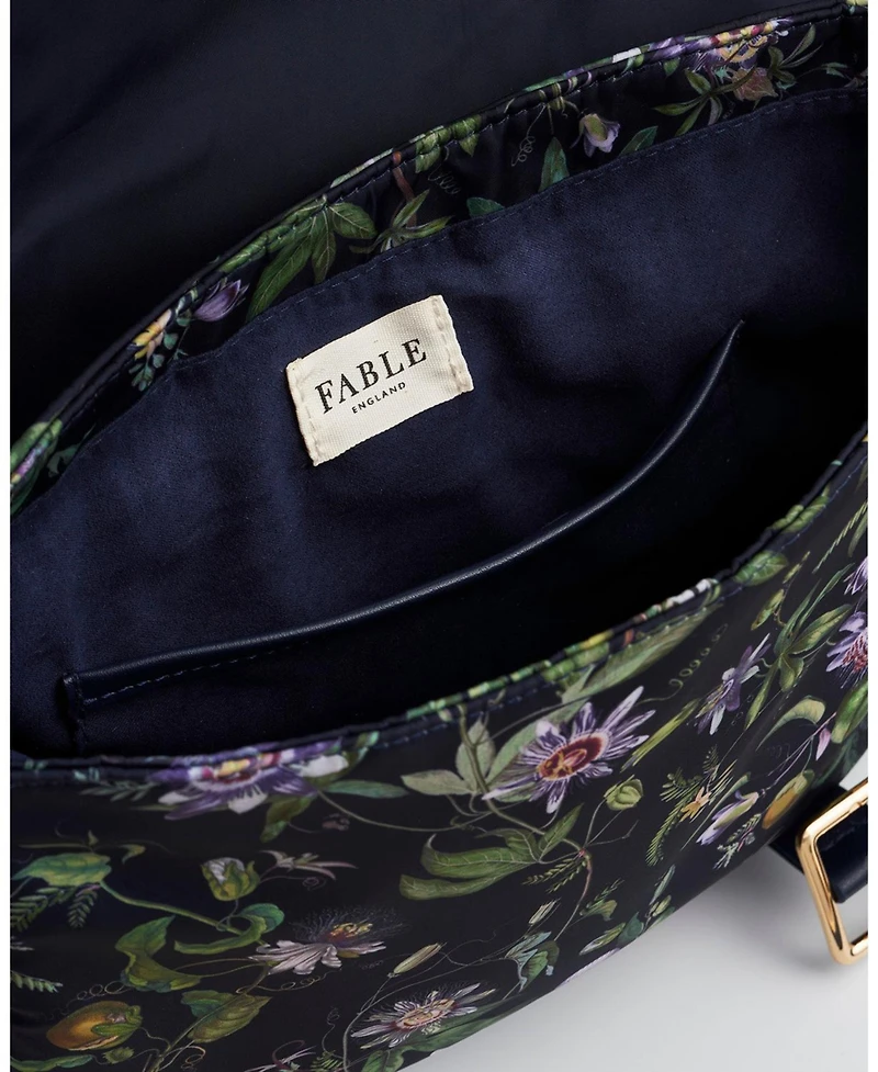 Fable England Women's Passion Flower Printed Satchel