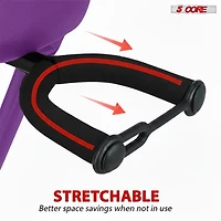 5 Core Guitar Stool 3.15" Padded Chair Foldable Heavy Duty Music Seat Built in Foot Rest Guitar Stand