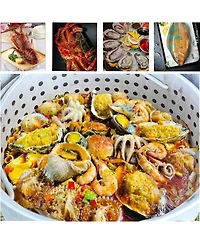Xo Outdoor Seafood Boil Pot, Aluminum Seafood Boil Kit with Strainer Basket and Propane Burner for Outdoor Cooking