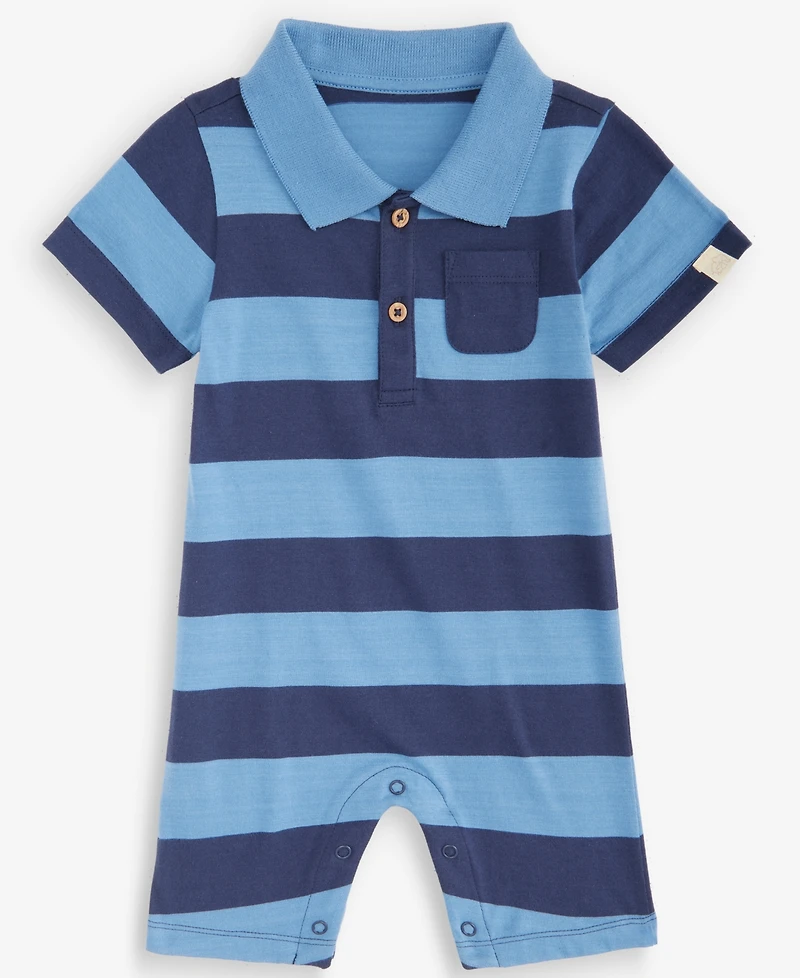 First Impressions Baby Boys' 0M-24M Rugby Stripe Cotton Sunsuit, Macy's Exclusive