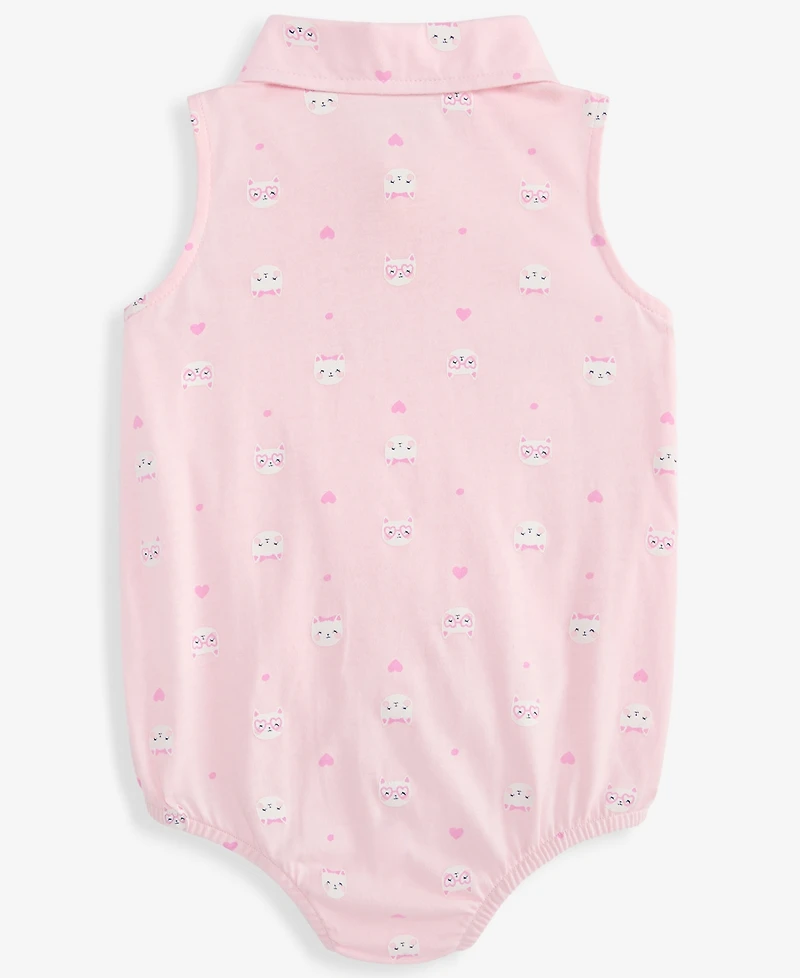 First Impressions Baby Girls' 0M-24M Striped Cat Skirted Sunsuit, Macy's Exclusive