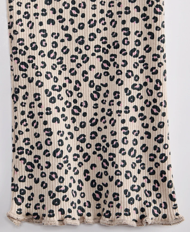 First Impressions Baby Girls' 3M-24M Mix & Match Leopard-Print Ribbed Flare Leggings, Macy's Exclusive