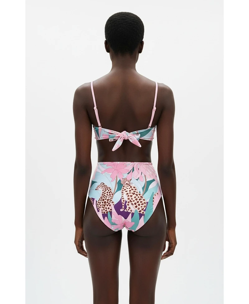 Jessie Zhao New York Women's Jungle Rose Reversible Bikini Bottom