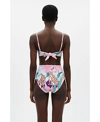Jessie Zhao New York Women's Jungle Rose Reversible Bikini Bottom