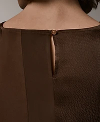 Donna Karan New York Petite Crewneck Sleeveless Blouse