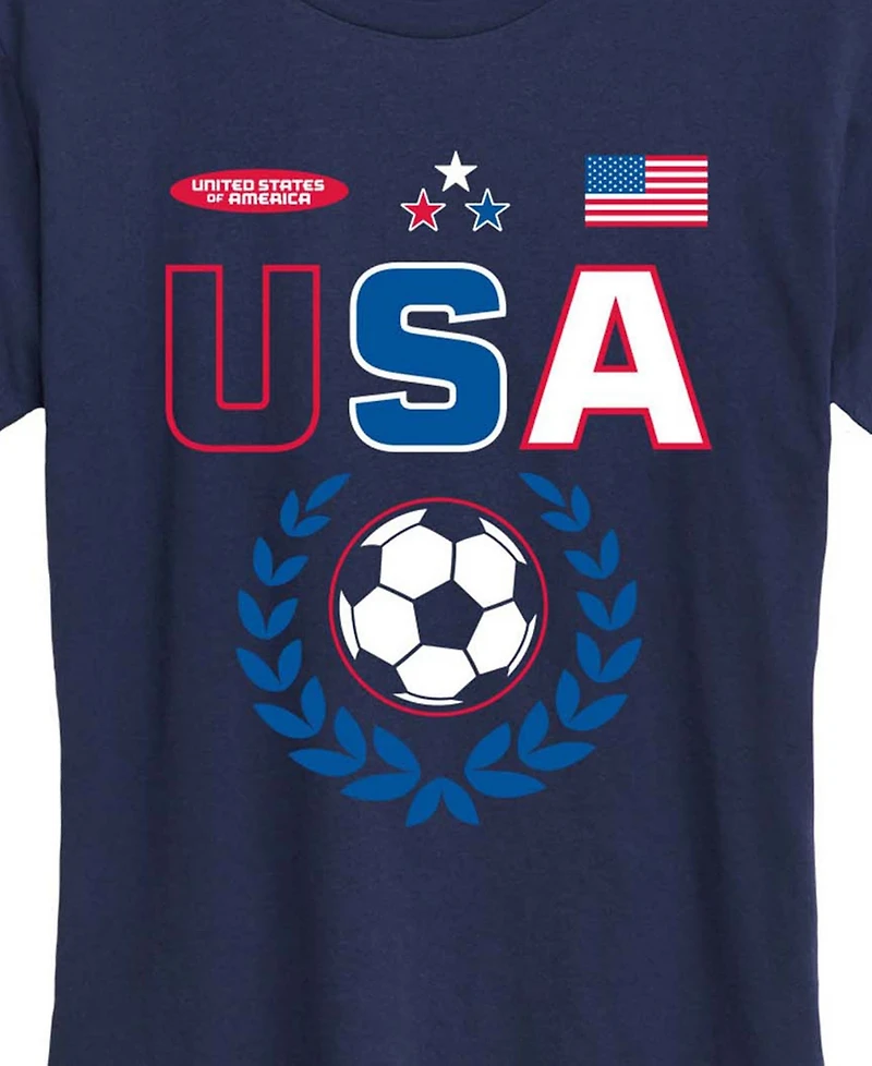 Hybrid Apparel Plus Usa Soccer Jersey Graphic T-Shirt