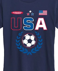 Hybrid Apparel Plus Usa Soccer Jersey Graphic T-Shirt
