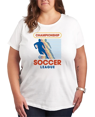 Hybrid Apparel Plus Championship Soccer Graphic T-Shirt