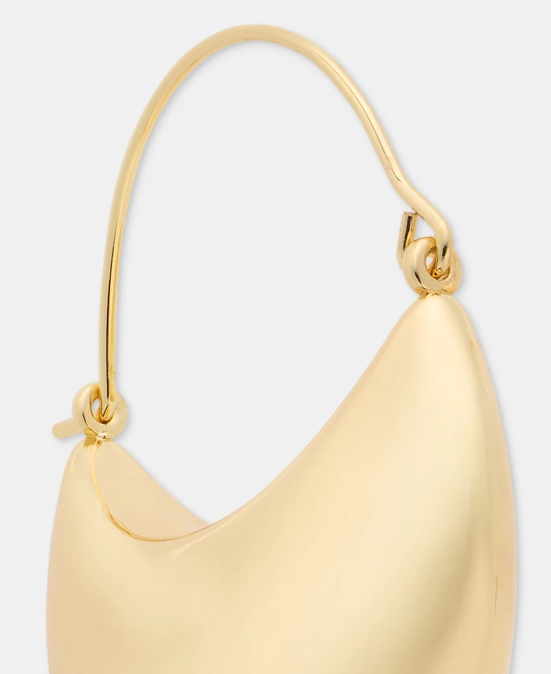 Dkny Puffy Statement Hoop Earrings