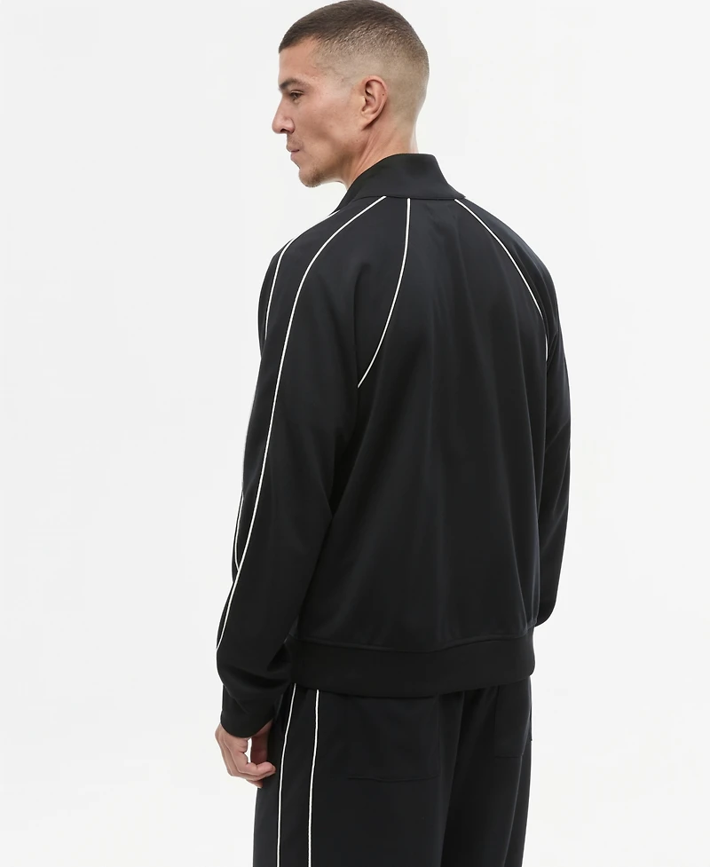 Mode of One Men's Louis Relaxed Piping-Trim Track Jacket, Macy's Exclusive