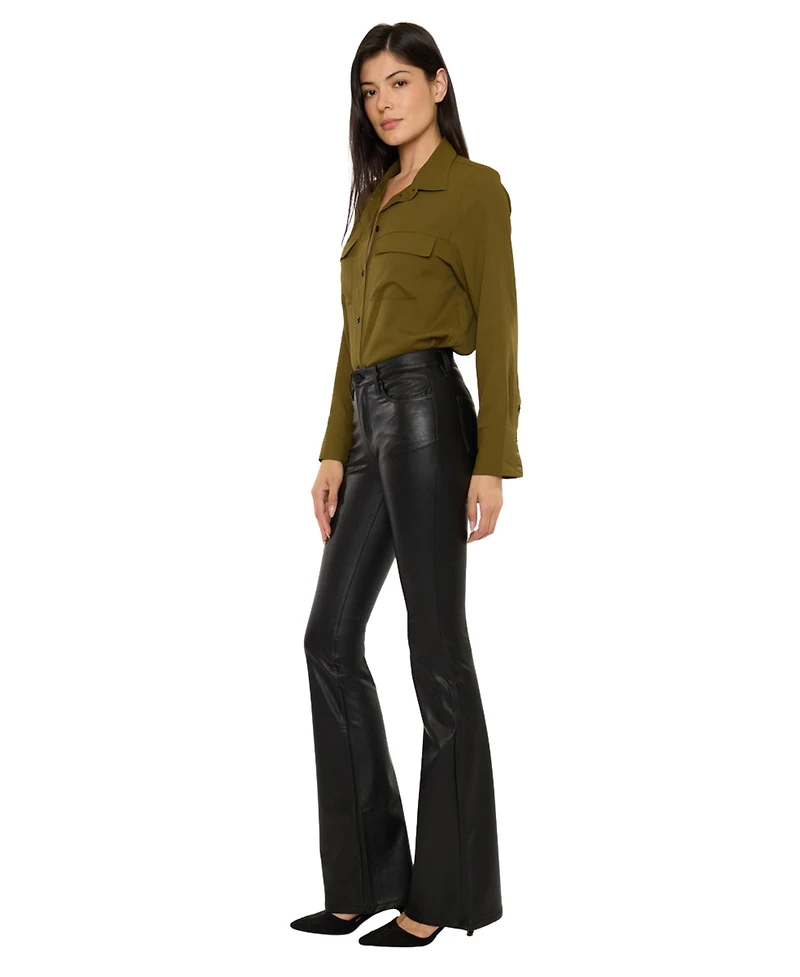 KanCan Women's Kiwi Mid Rise Flare Pants