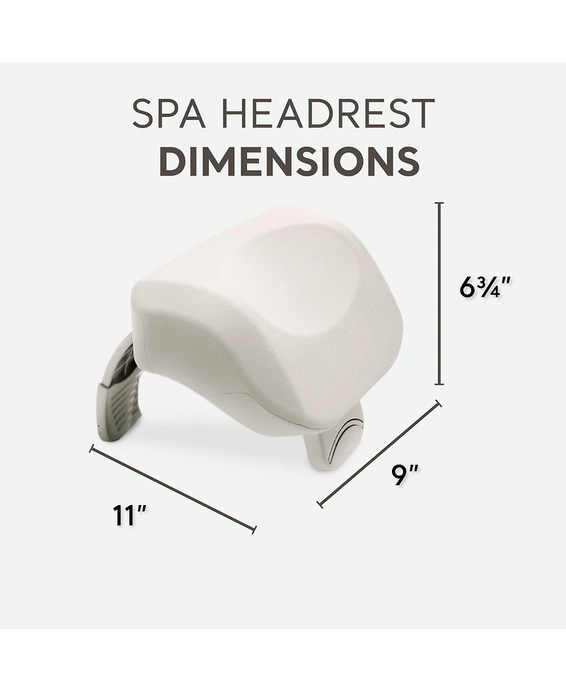 Intex 28505E PureSpa Cushioned Foam Headrest Pillow Hot Tub Spa Accessory, White