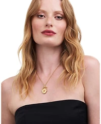 Fable England N Initial Nasturtium Gold Spinner Chain Necklace