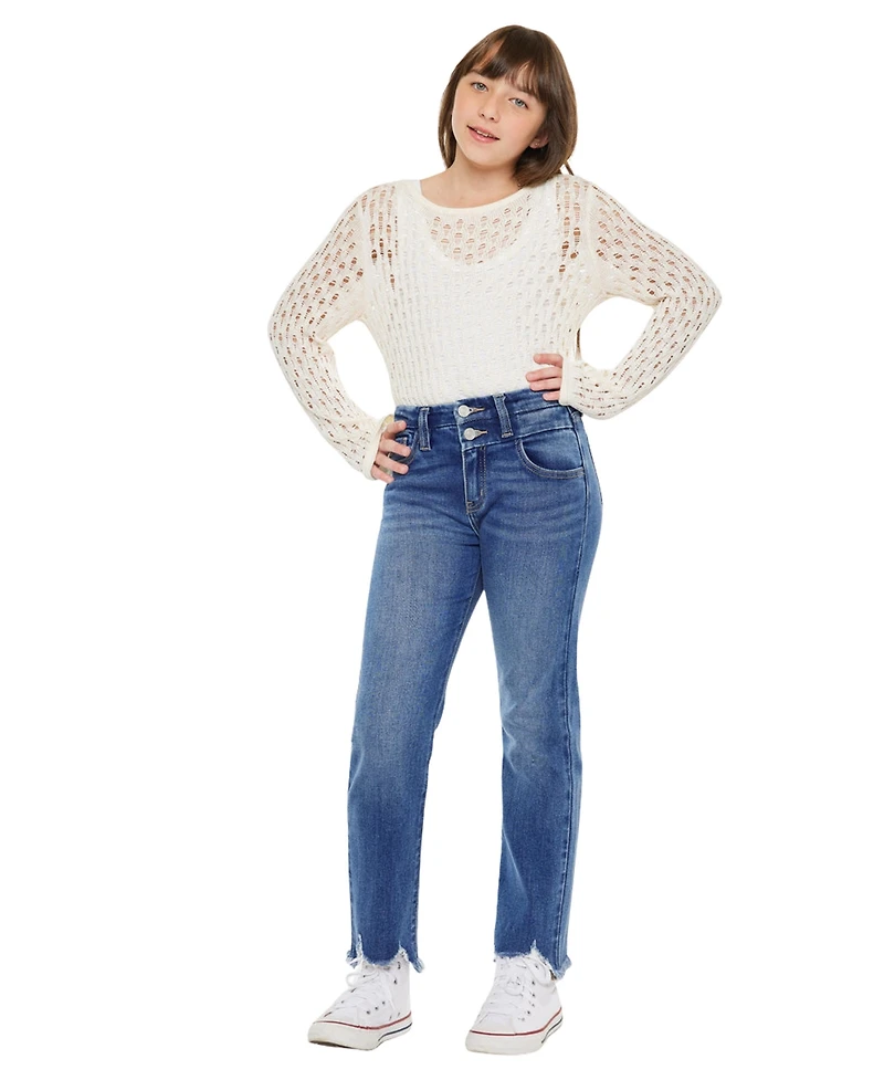 KanCan Big Girls Girsl High Rise Slim Straight Jeans